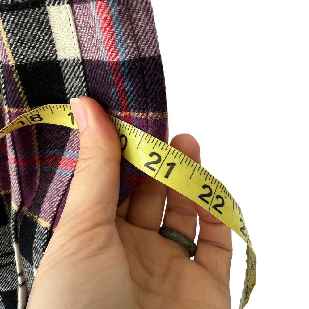 Vintage Pendleton Authentic Culloden Tartan Purple Plaid Wool Pleated Knee Lengt - Picture 7 of 7